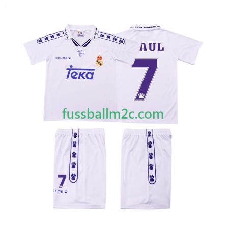 Fußballtrikots Real Madrid RAUL 7 Retro Kinder Heim Trikotsatz 1994 1996 Fußballtrikots Real Madrid RAUL 7 Retro Kinder Heim Trikotsatz 1994 1996